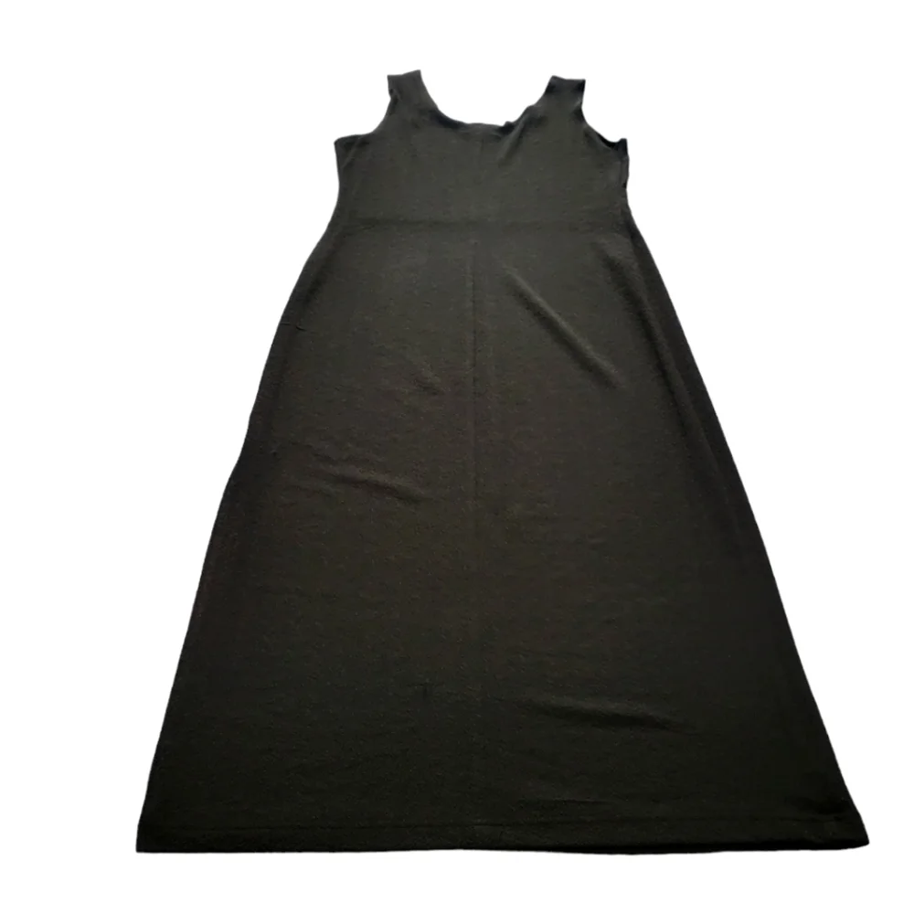 Danielle Casey Maxi Dress Black Dress Vintage Made in USA Size 12